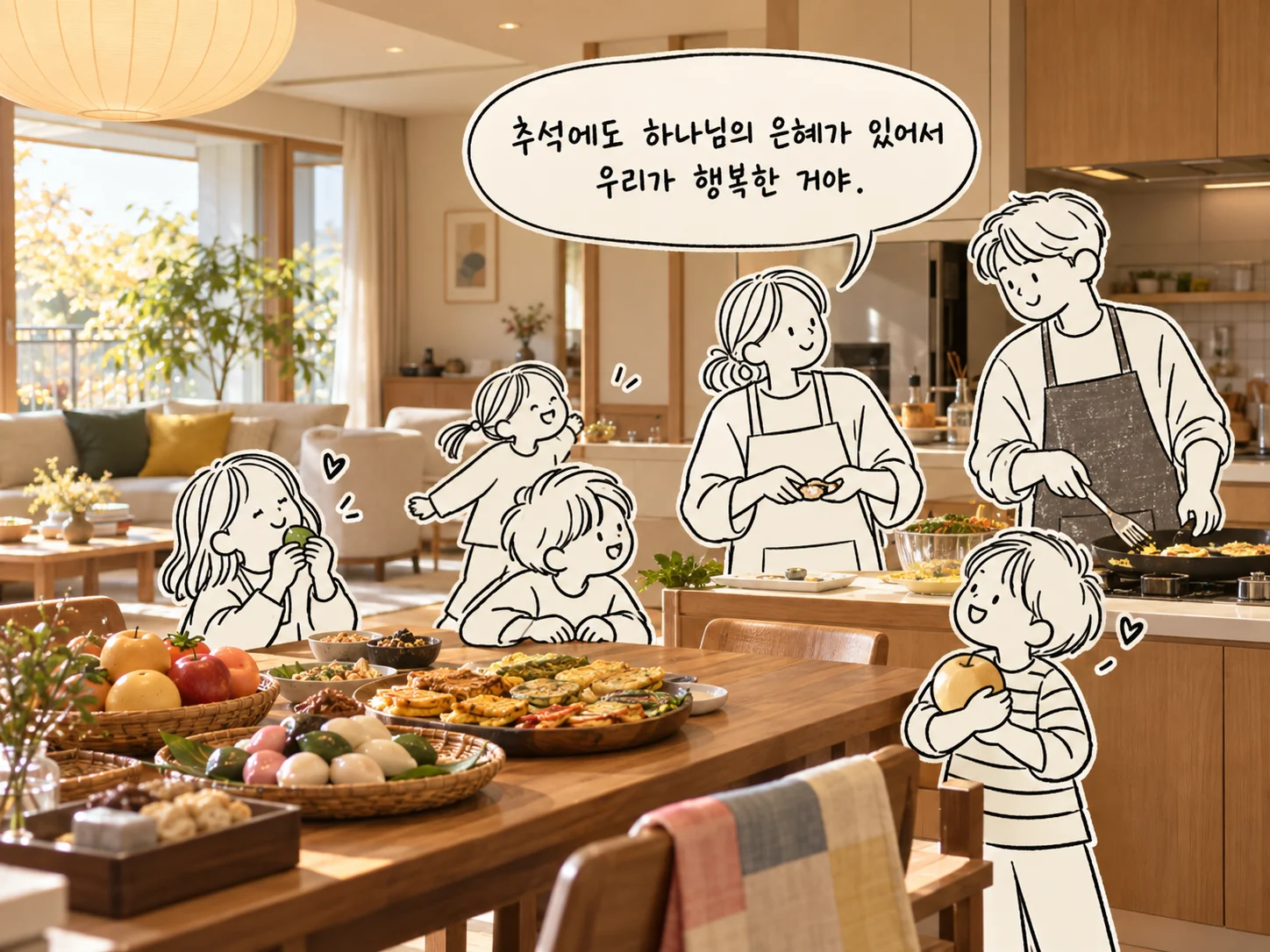 Mixed Media Photo Illustration 추석 맞이 결과 이미지