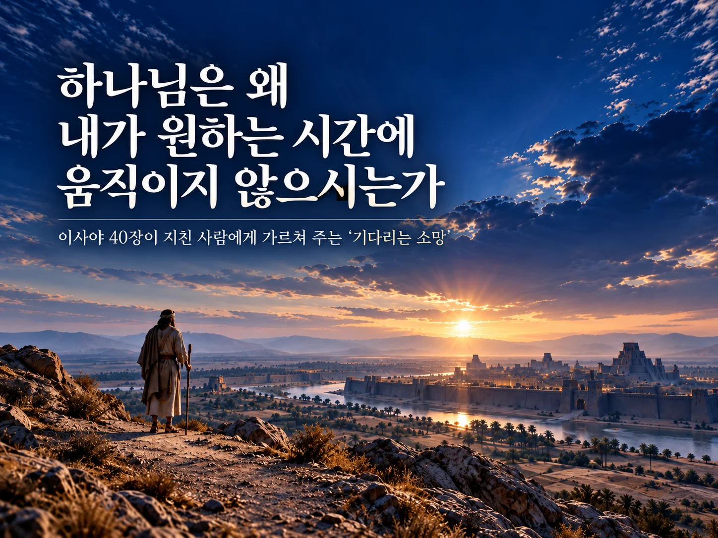 하나님은 왜 내가 원하는 시간에 움직이지 않으시는가? 대표 이미지